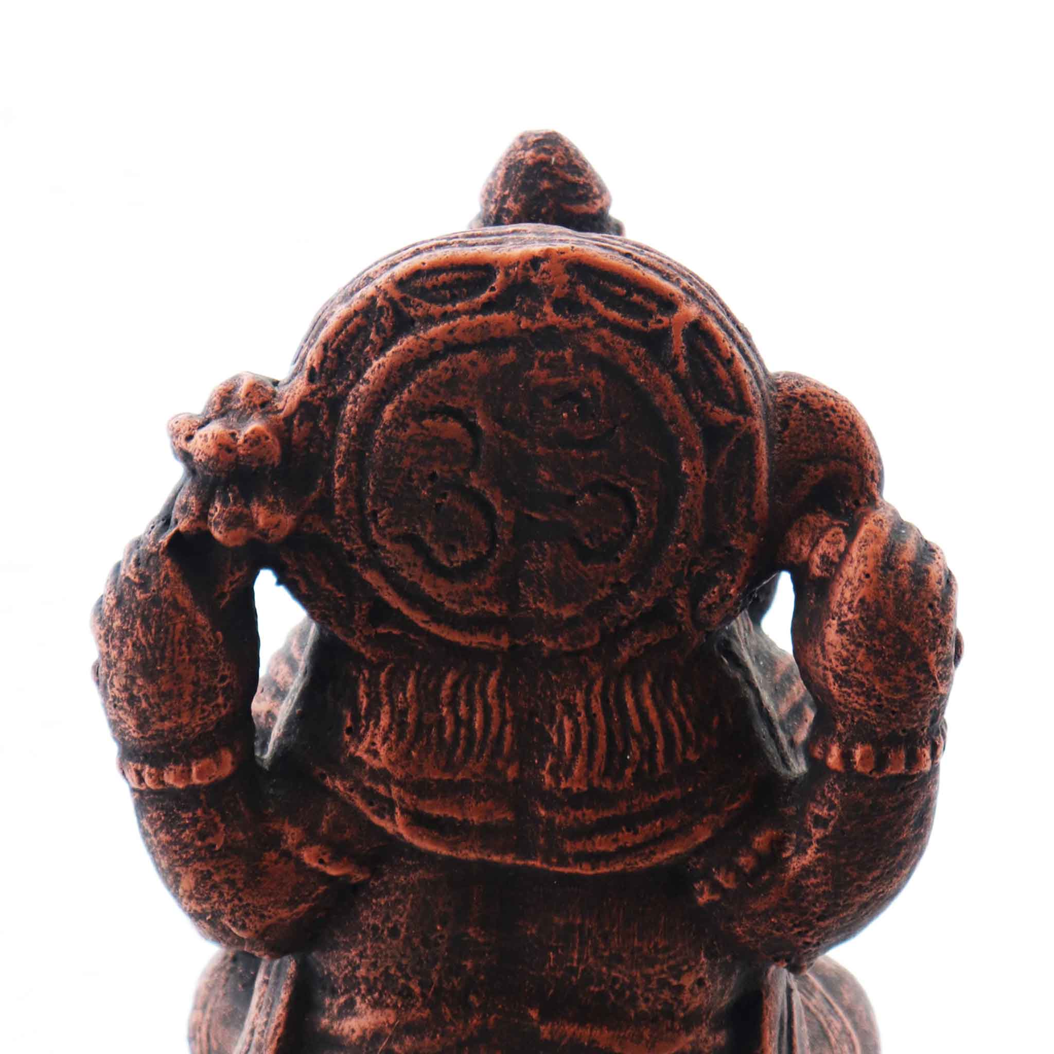 Ganesha Concrete Statue Red