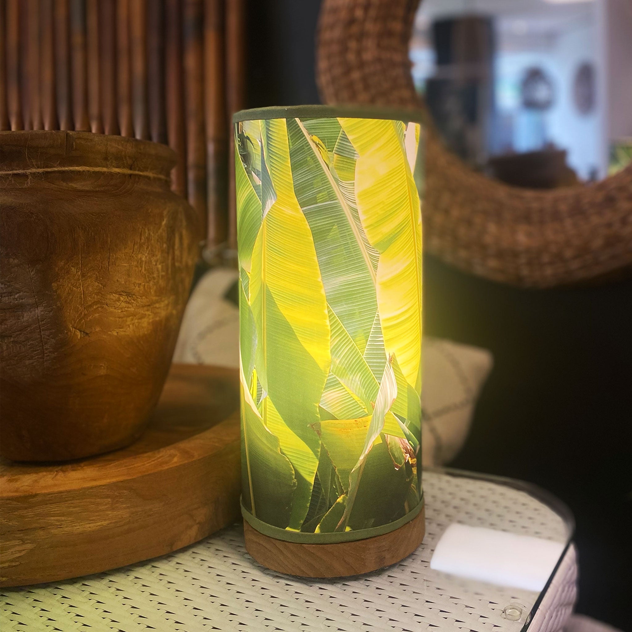 Banana Palm Leaf Lamp