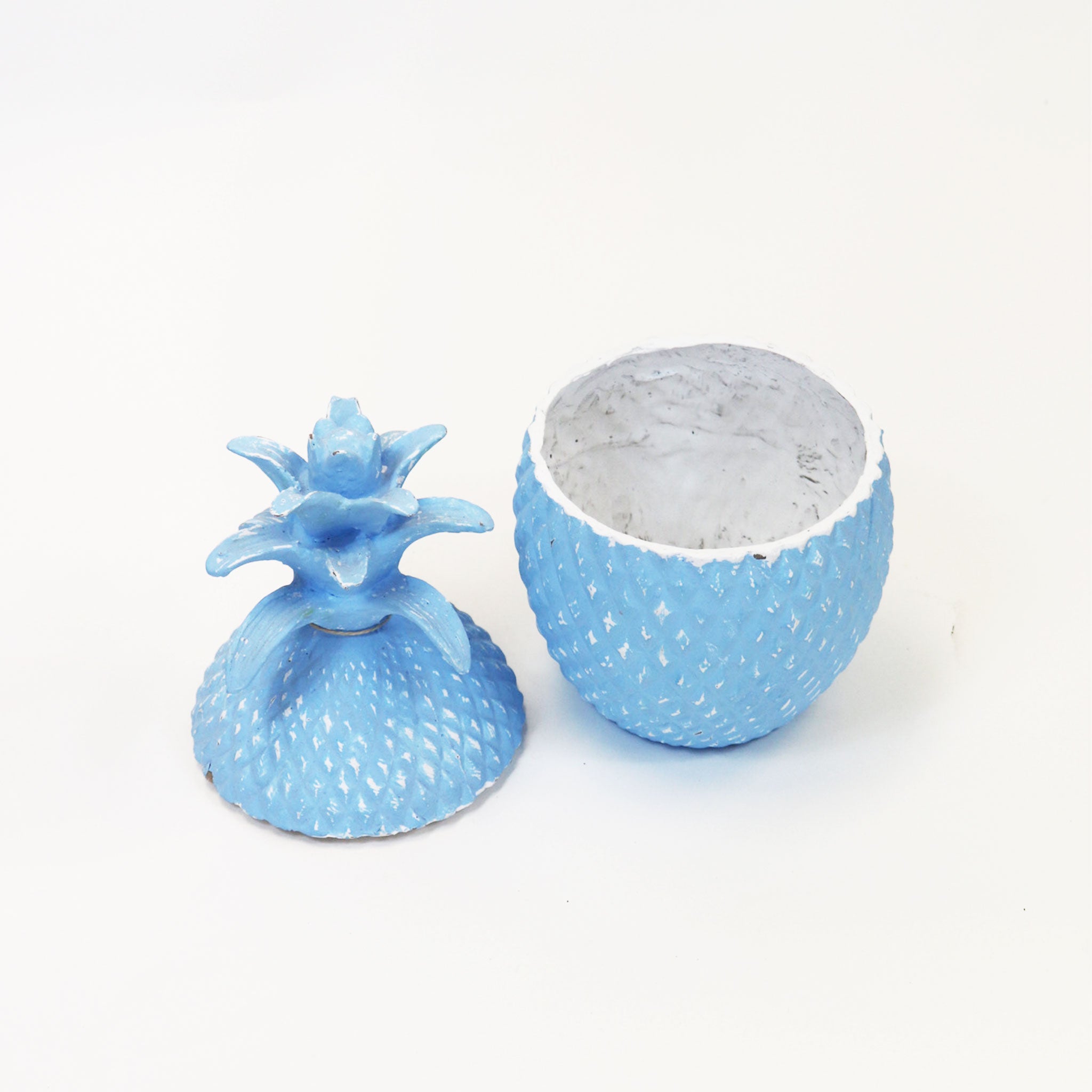 Blue Ceramic Pineapple