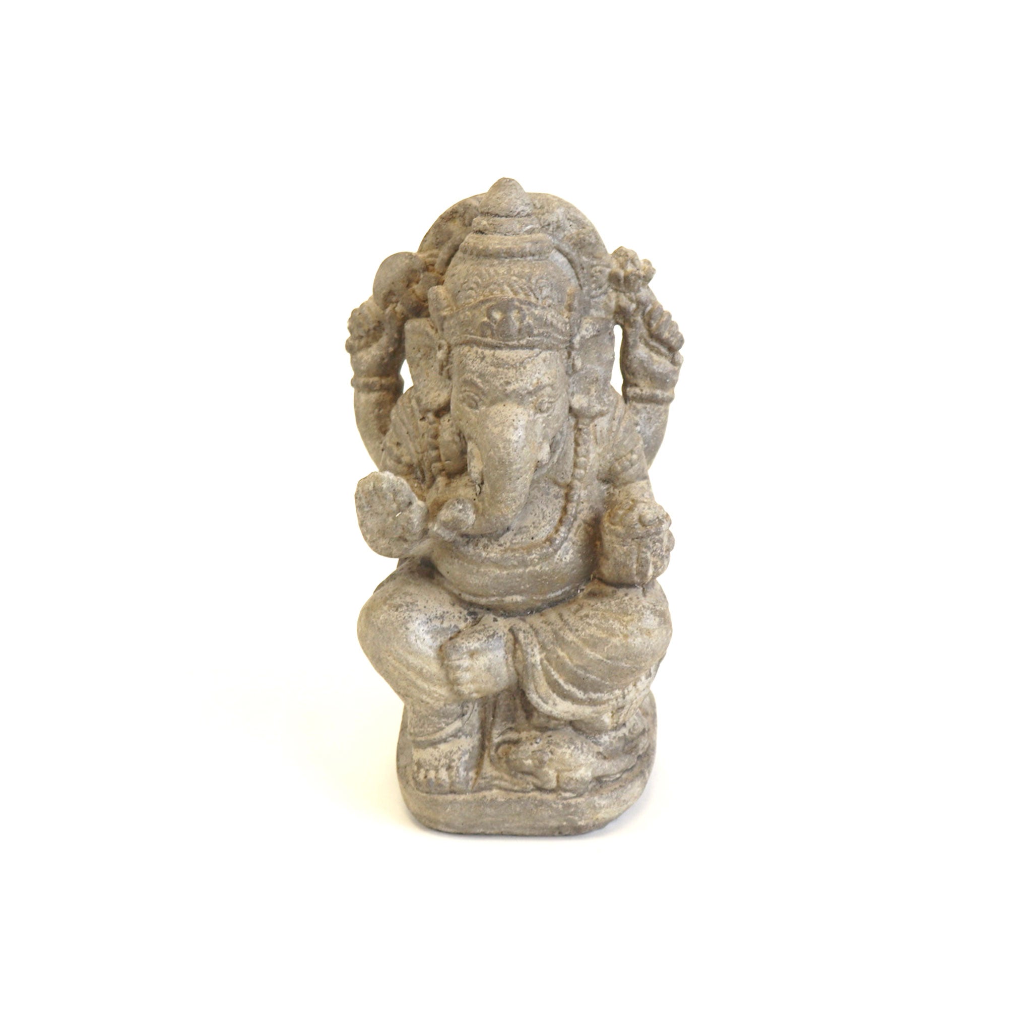 Ganesha Concrete Statue Grey