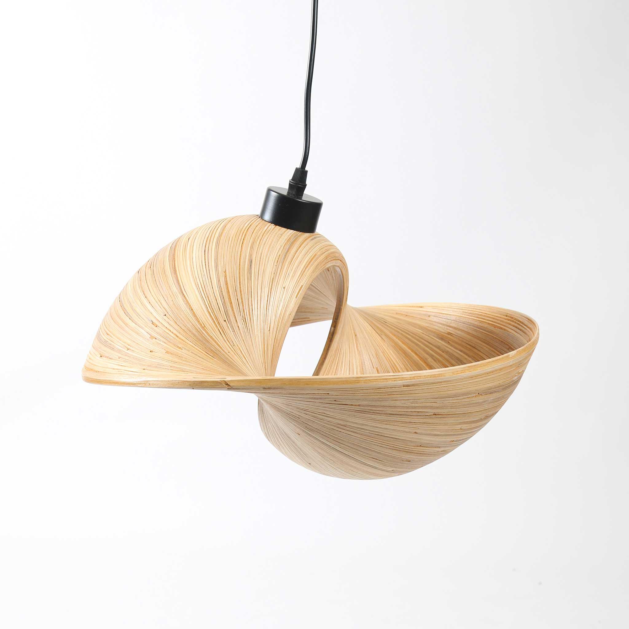 'Nautilus' Sustainable Laminated Bamboo Light Shade