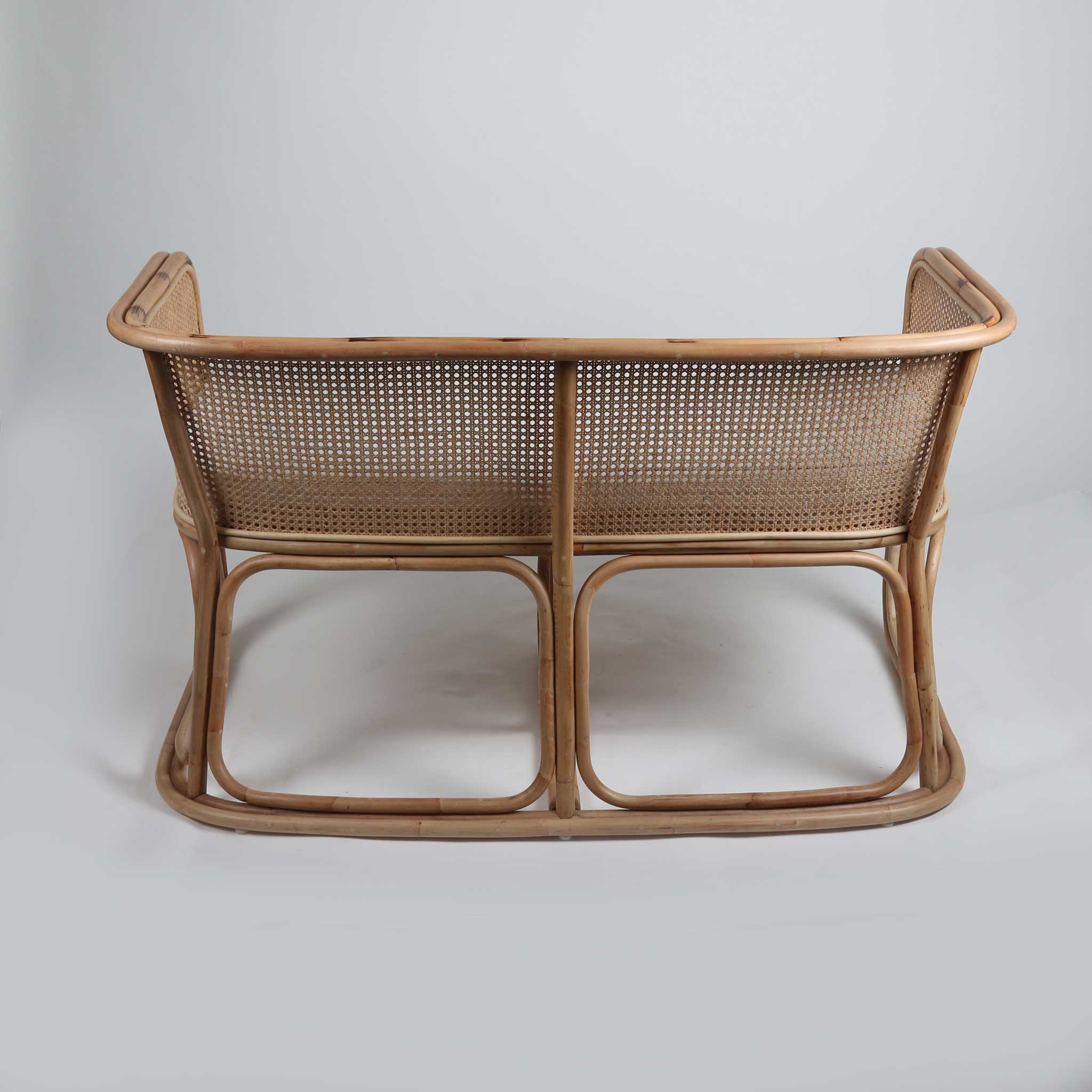 'Pak' Rattan Sofa with Chicken Weave Panelling