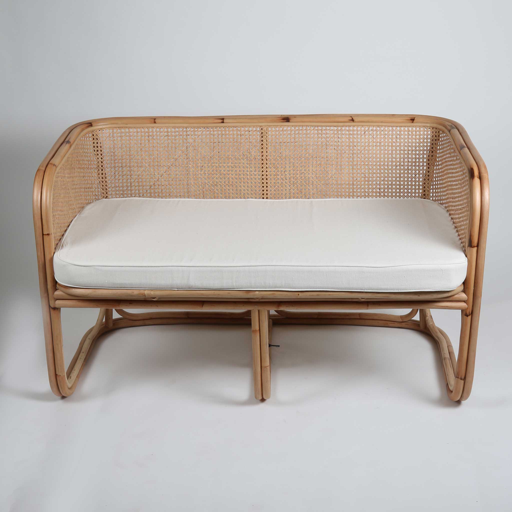 'Pak' Rattan Sofa with Chicken Weave Panelling