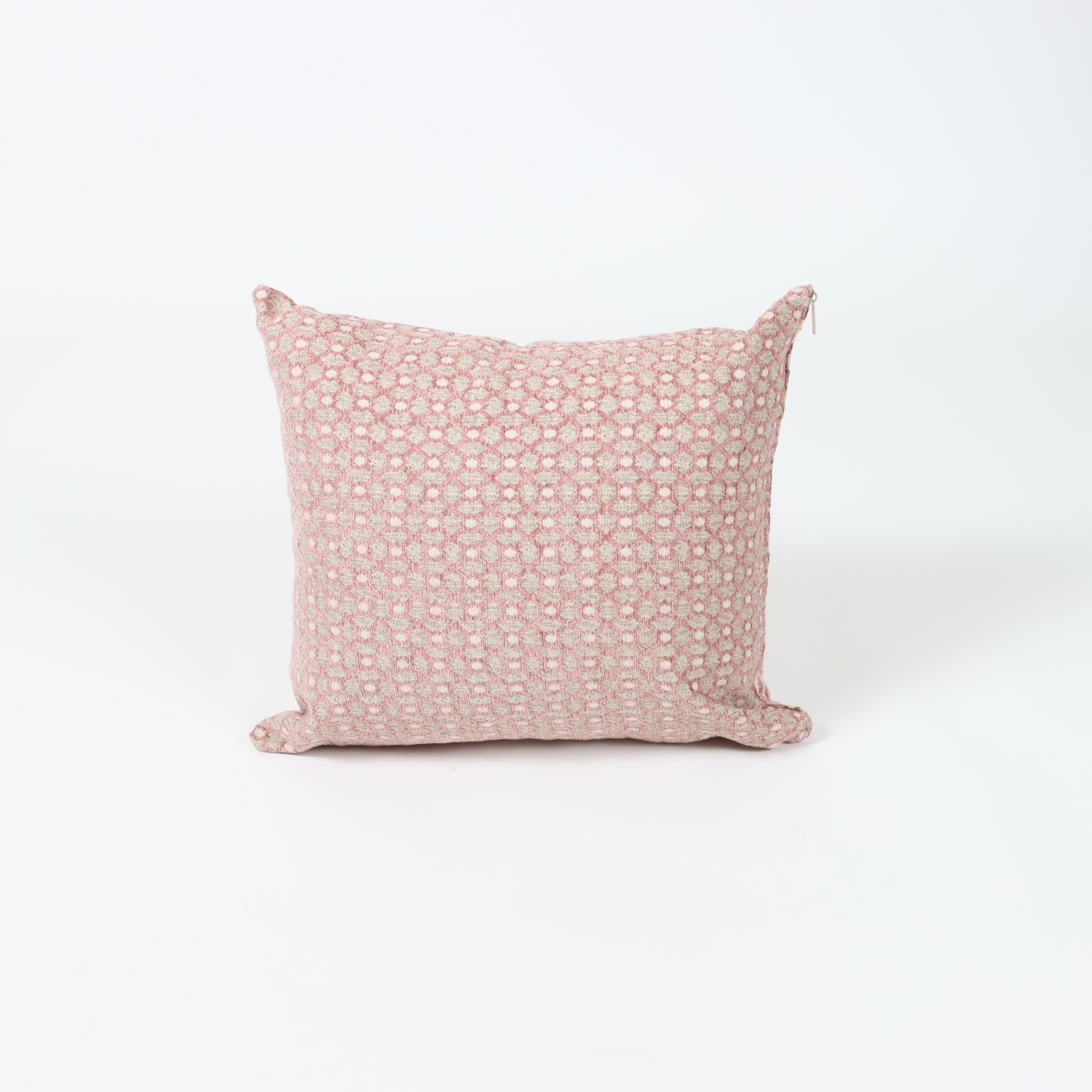 Pink Double Sided Patterned Cotton Cushion Cover