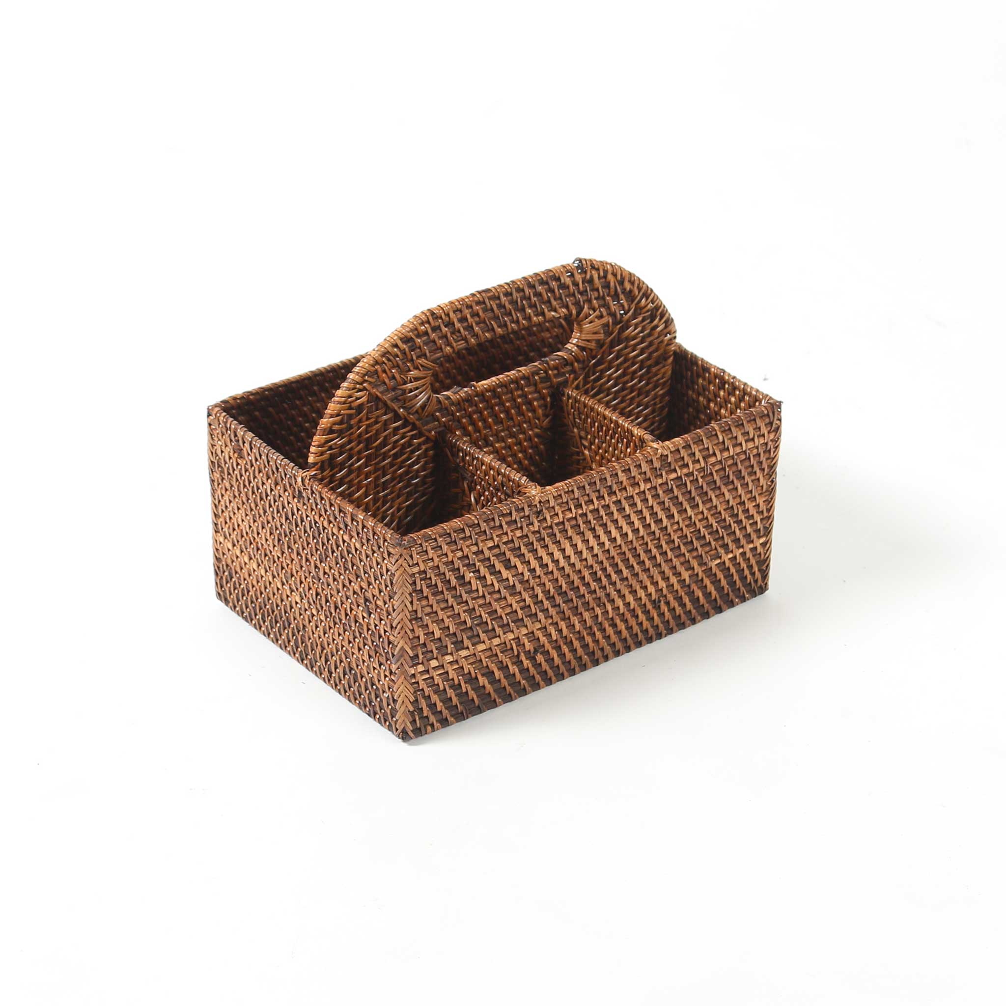 Rattan Woven Cutlery or Condiment Tray Natural