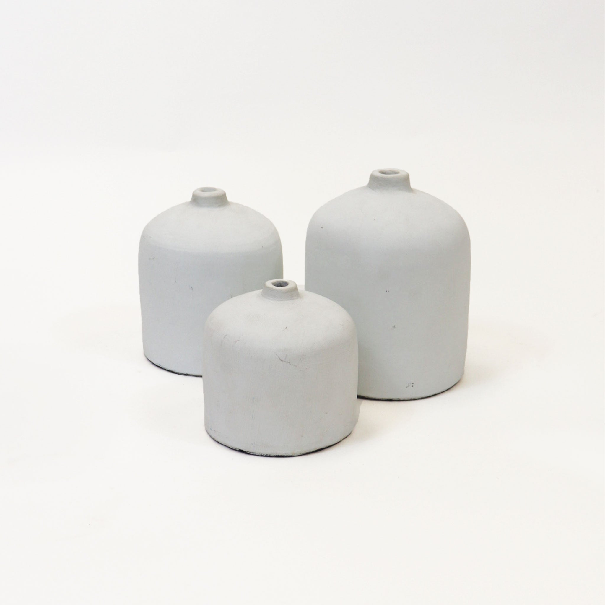 Matte White Pottery Vases