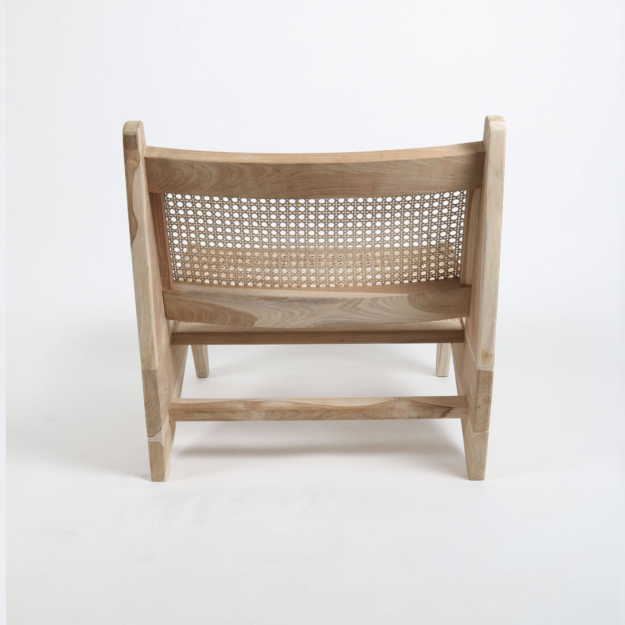 Teak and Rattan Occasional Chair