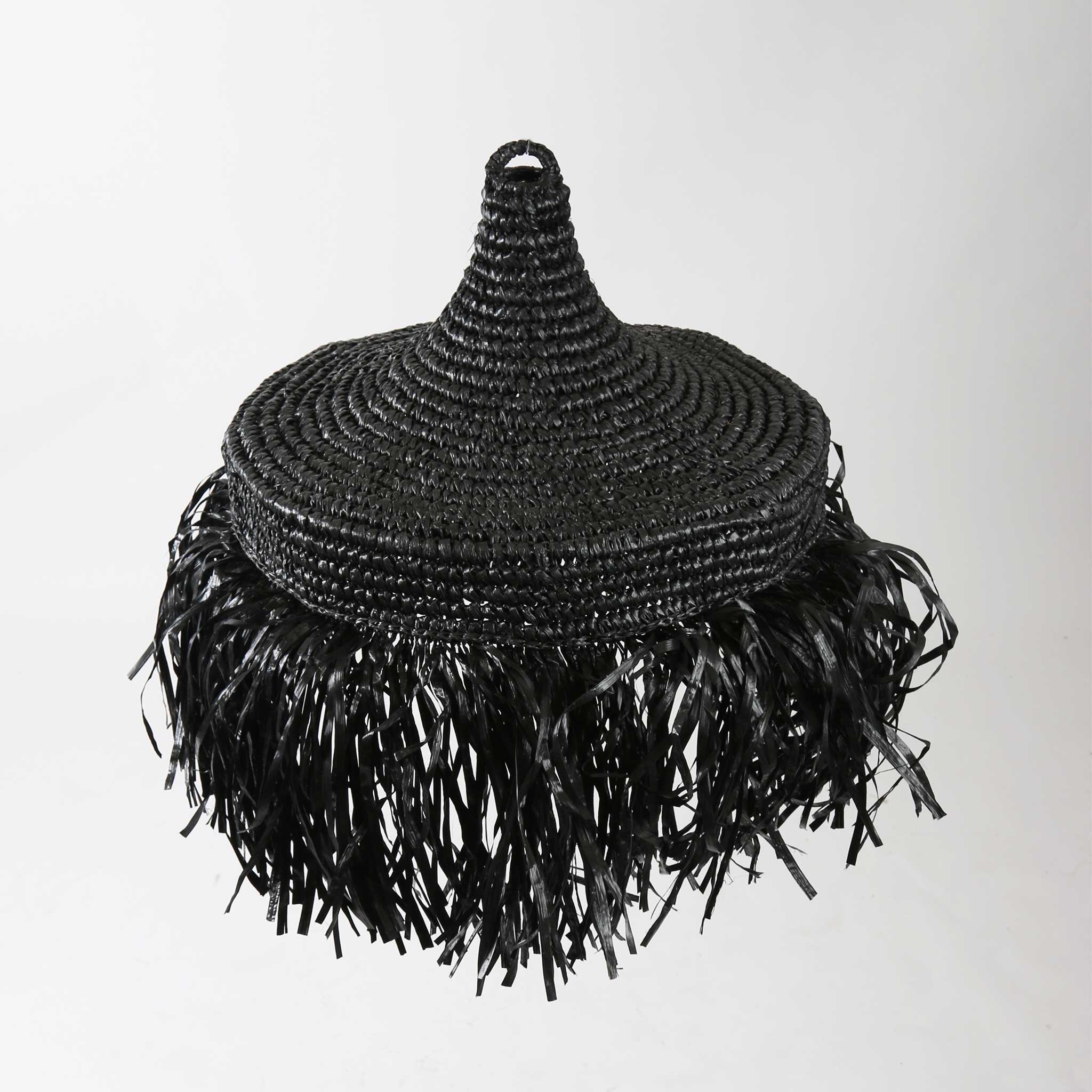 Textured Light Shade with Tassels