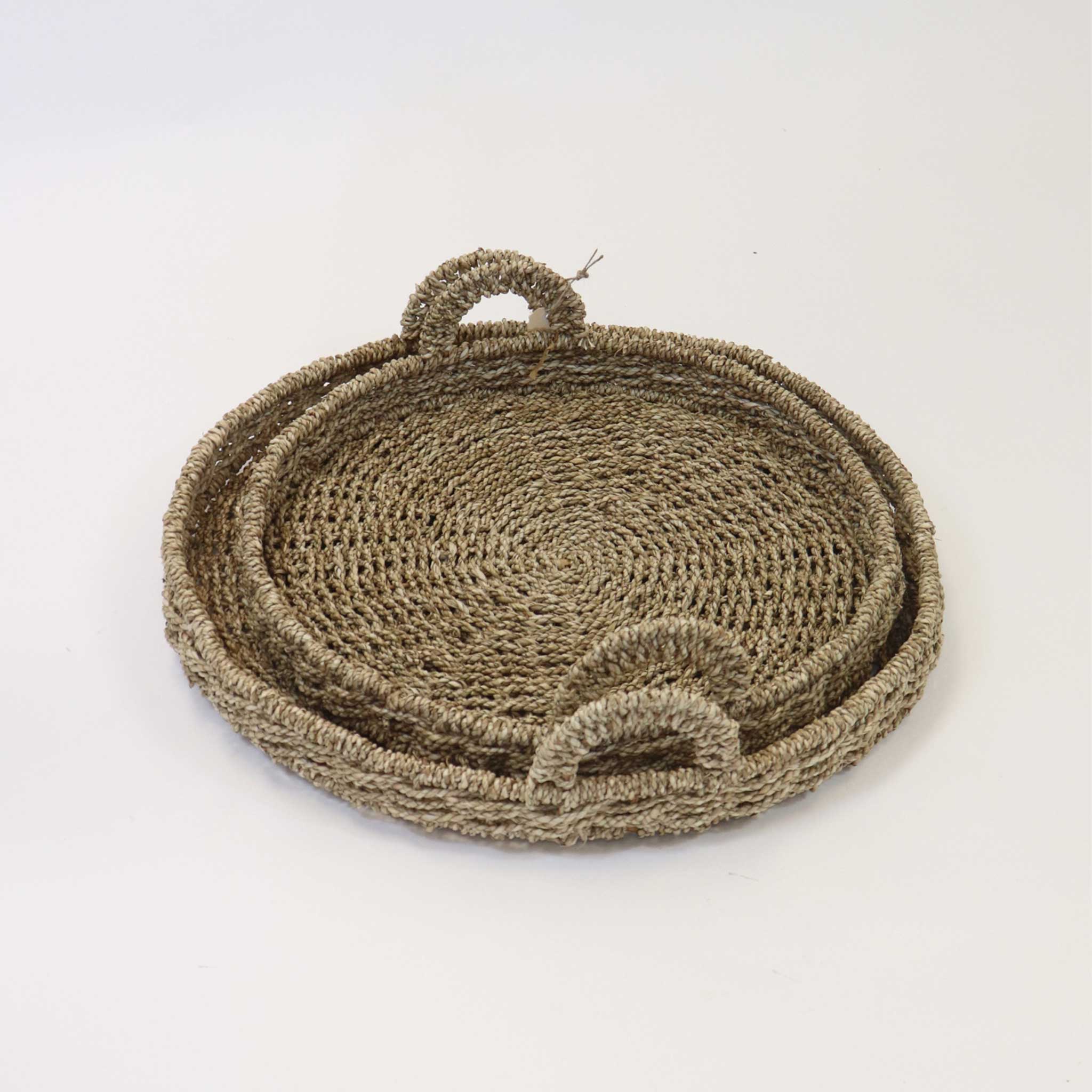 Woven Tray with Handles