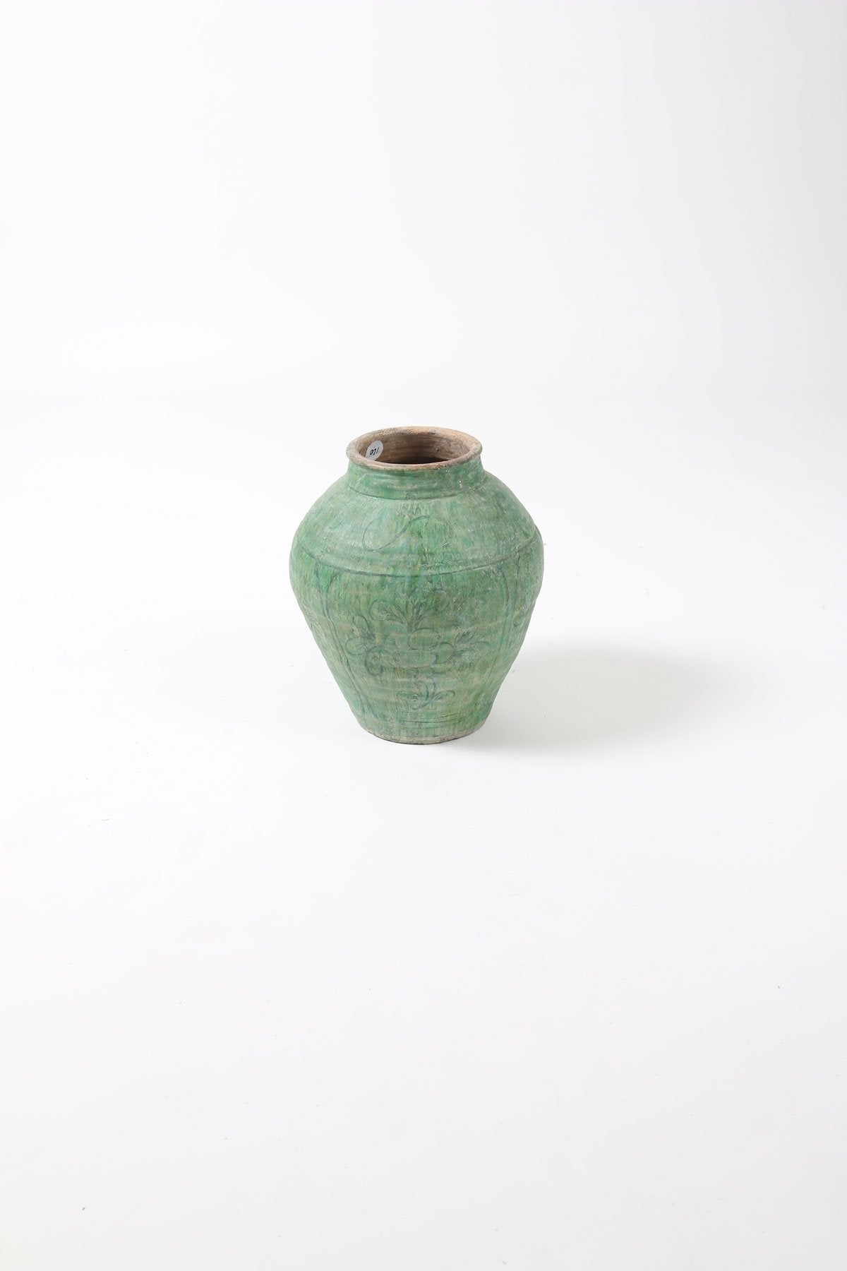 Vintage Small Light Green Pottery Vase