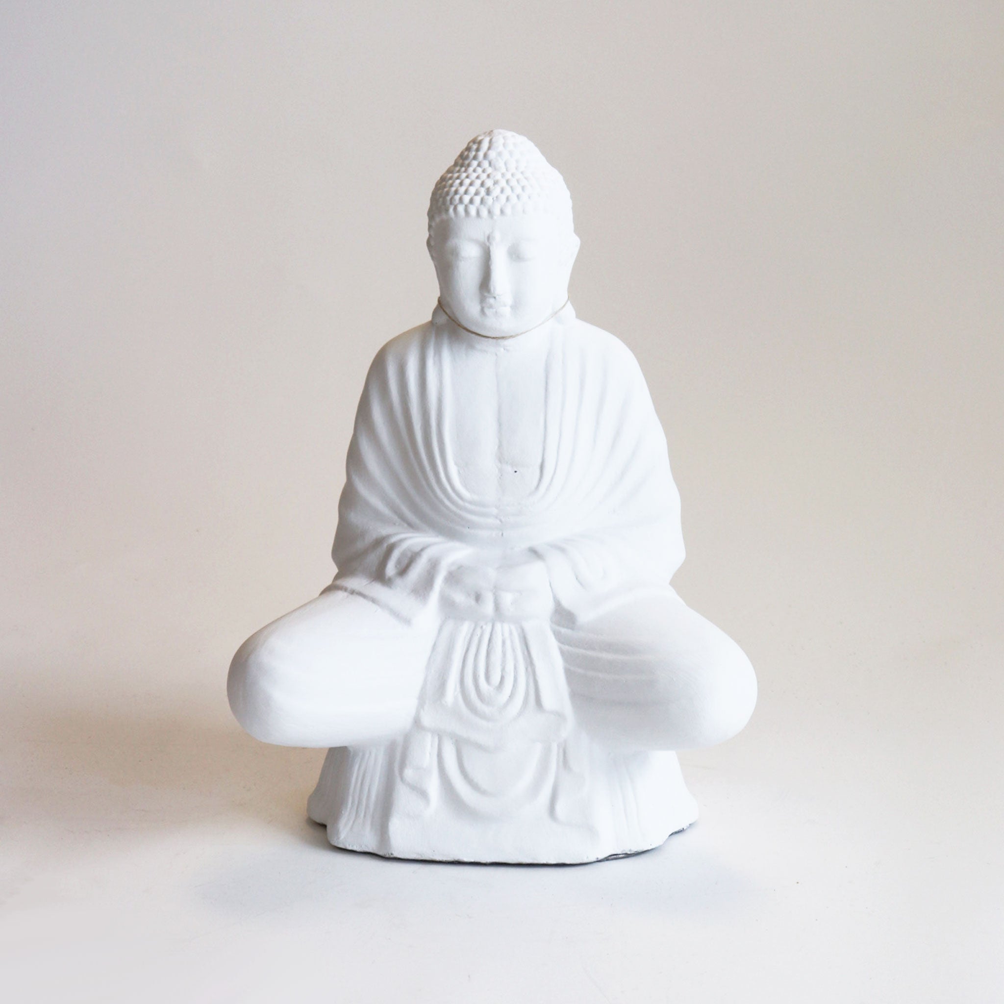 White Resin Buddha