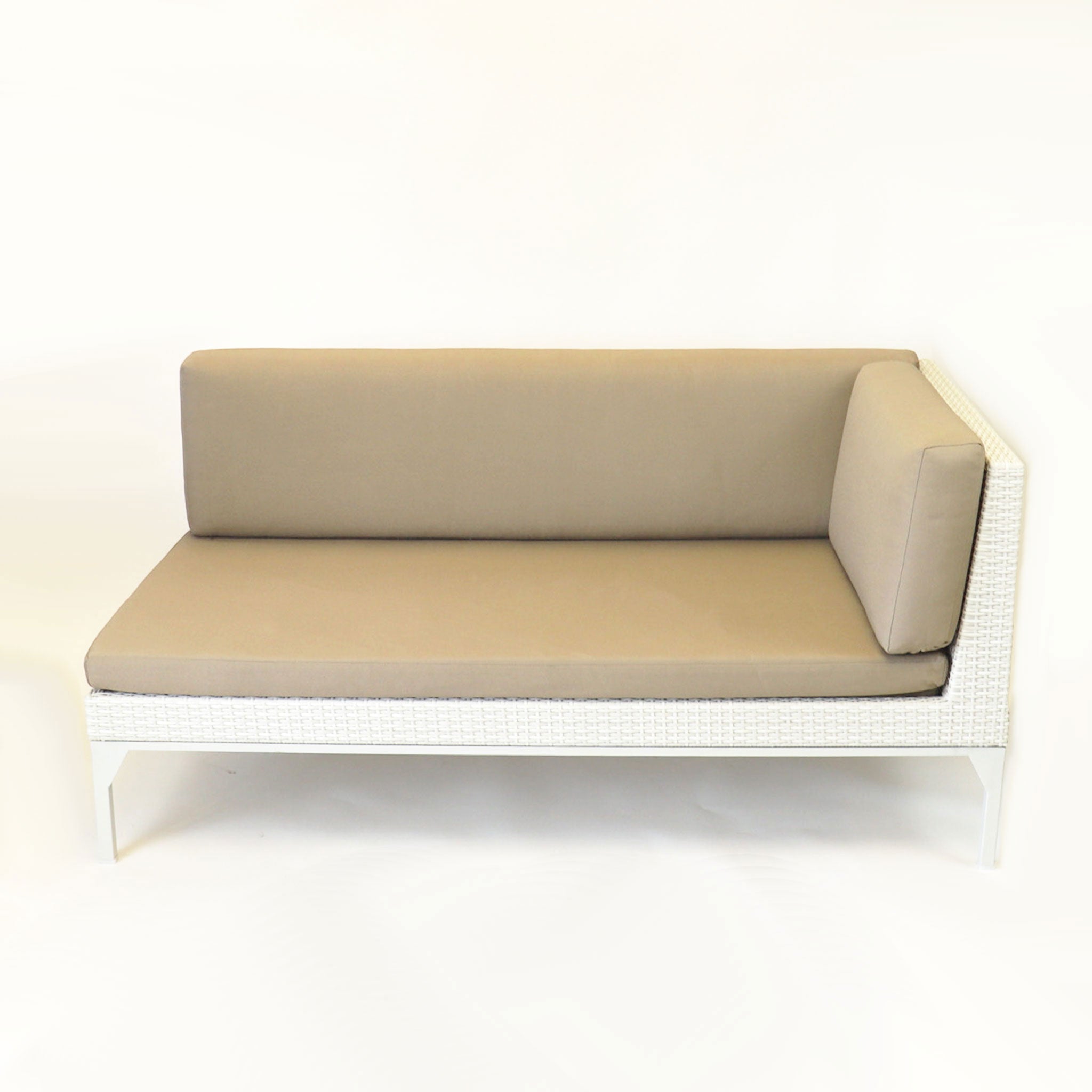 Wicker Deep Seated 'MU' Left or Right Sofa with 'Sunproof' Cushions