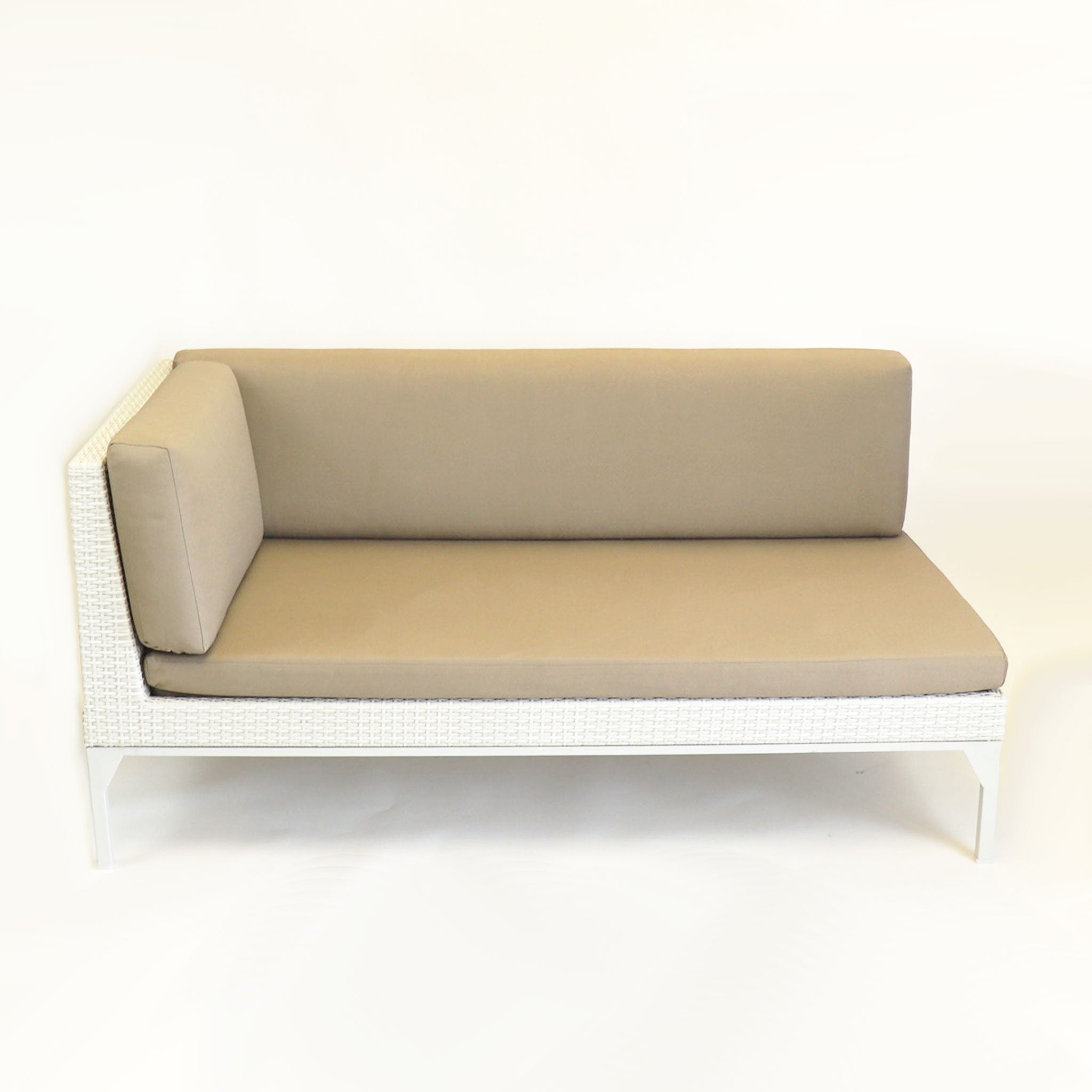 Wicker Deep Seated 'MU' Left or Right Sofa with 'Sunproof' Cushions